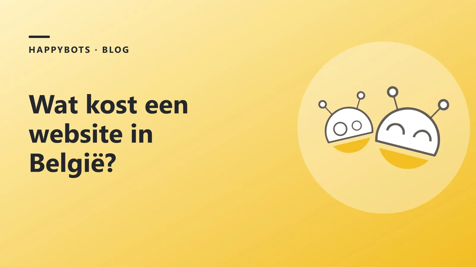 Wat kost een website in België?