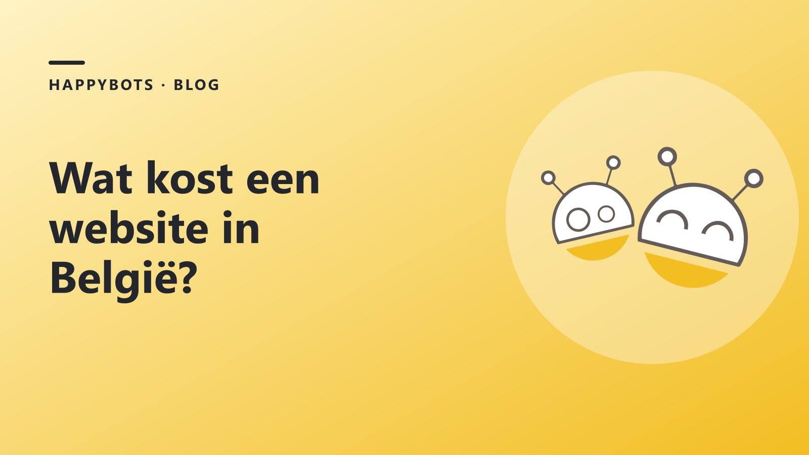 Wat kost een website in België?